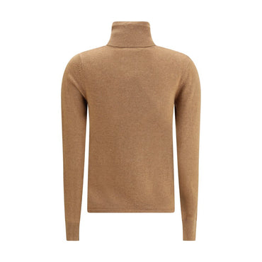 Max Mara Brown Wool Turtleneck