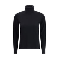 Max Mara Black Wool Turtleneck