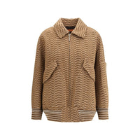 Missoni Brown Wool Bomber