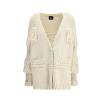 Moncler Grenoble Cream Polyamide Cardigan