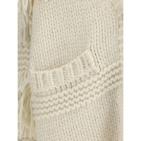 Moncler Grenoble Cream Polyamide Cardigan