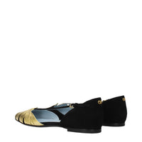 Valentino Garavani Black Leather Flat Sandals