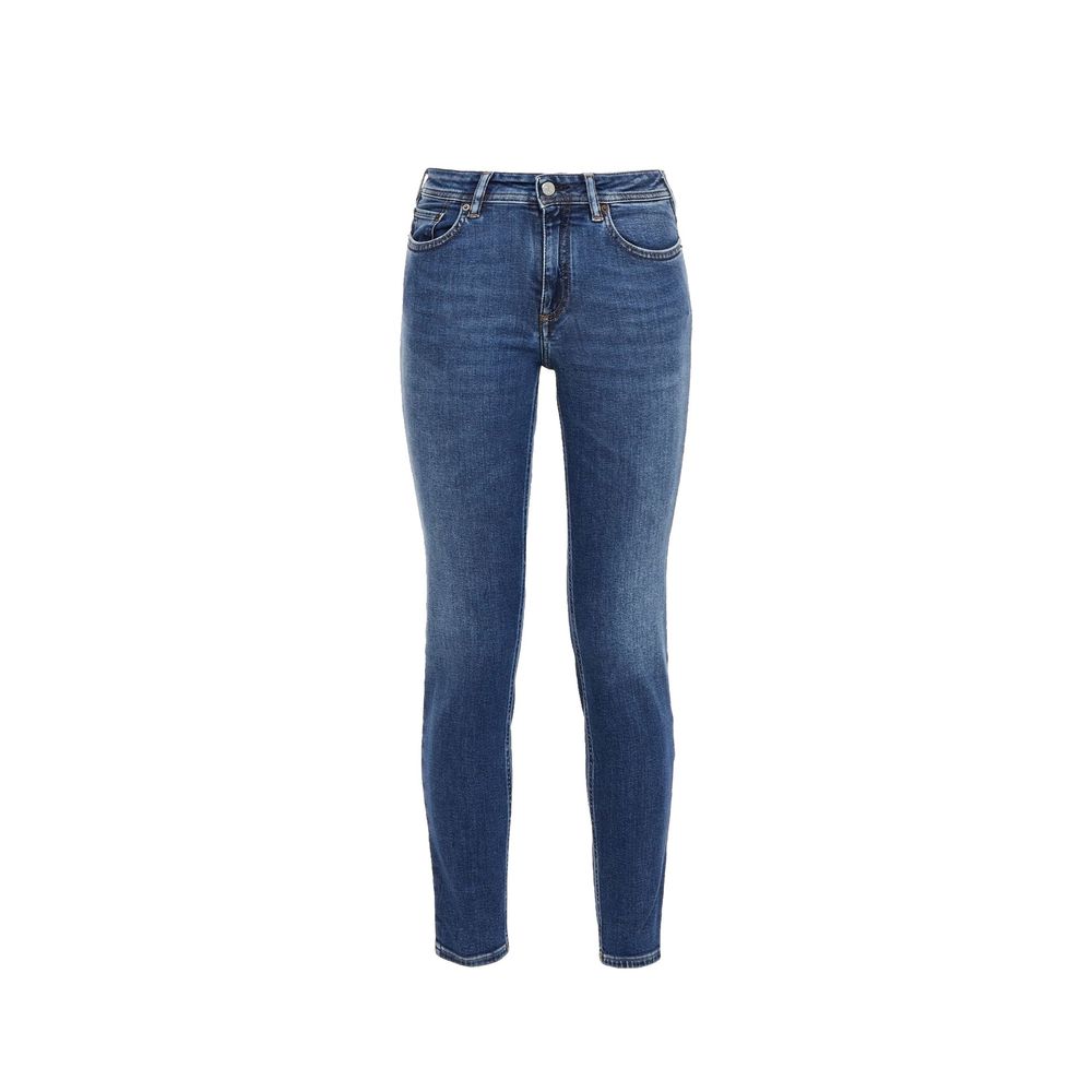 Acne Studios Blue Cotton Skinny Jeans