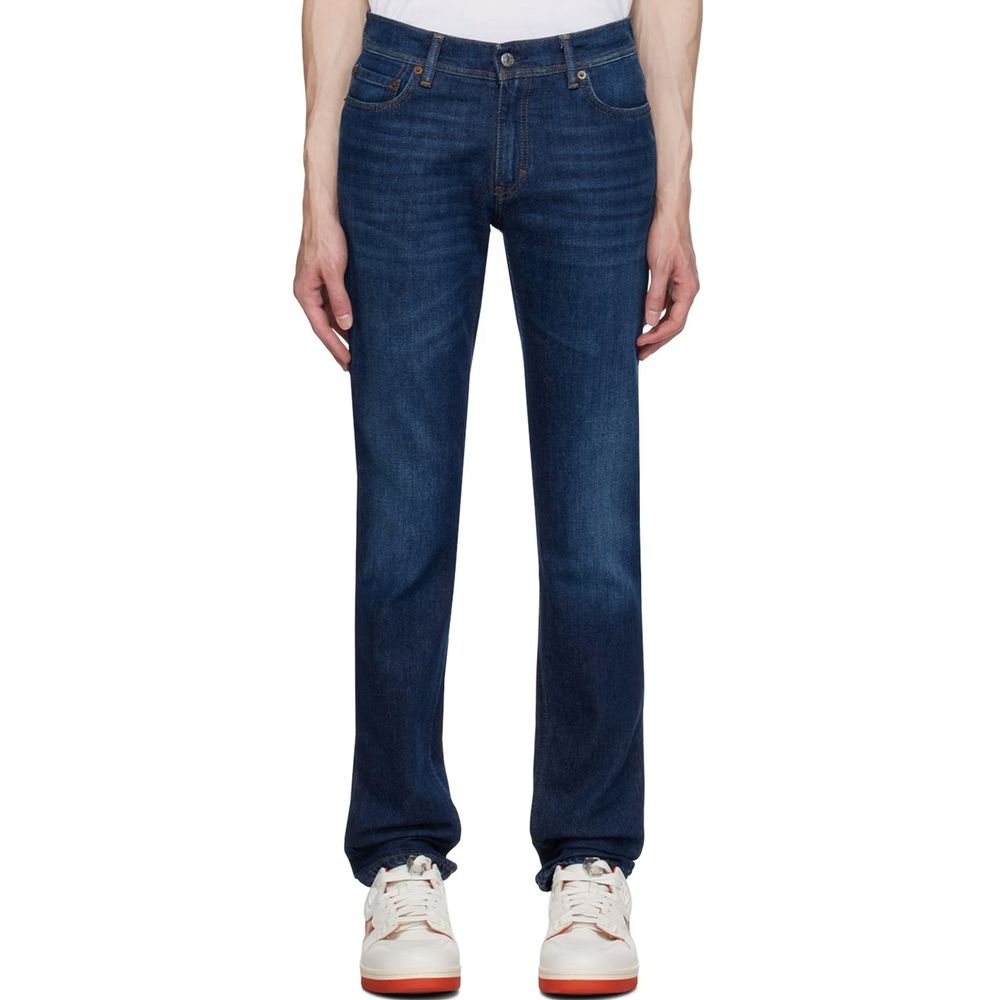 Acne Studios Blue Cotton Slim Fit Jeans
