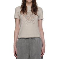 Acne Studios Gray Cotton T-Shirt