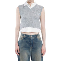 Acne Studios Gray Marabou Waistcoat