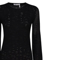 Chloé Black Cashmere Casual Dress