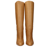 Paris Texas Brown Leather High Heel Boots