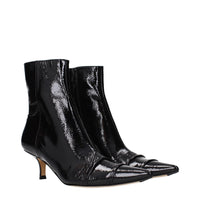 Maison Margiela Black Leather Ankle Boots