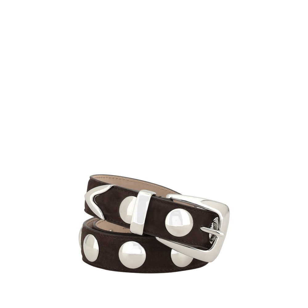 Khaite Brown Calf Leather Bos Taurus Regular Belt