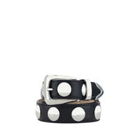 Khaite Black Calf Leather Bos Taurus Regular Belt