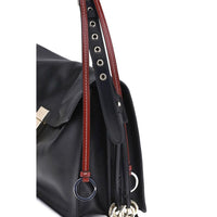Prada Black Calf Leather Bos Taurus Shoulder Bag