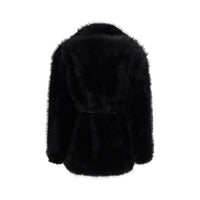 Max Mara Black Polyester Coat