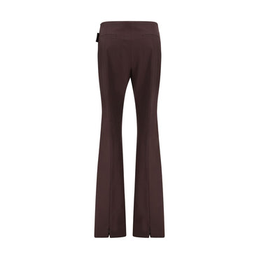 Max Mara Purple Polyester Dress Pants