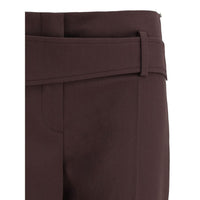Max Mara Purple Polyester Dress Pants