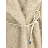 Max Mara Beige Polyester Coat