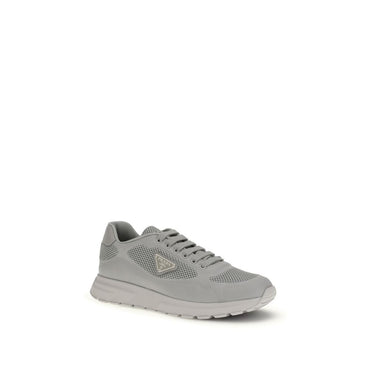 Prada Gray Rubber Athletic Sneakers