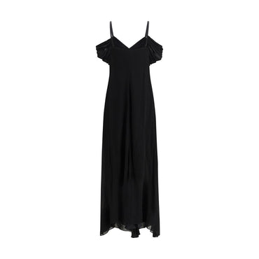 Saint Laurent Black Viscose Casual Dress