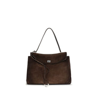 Balenciaga Brown Calf Leather Bos Taurus Shoulder Bag
