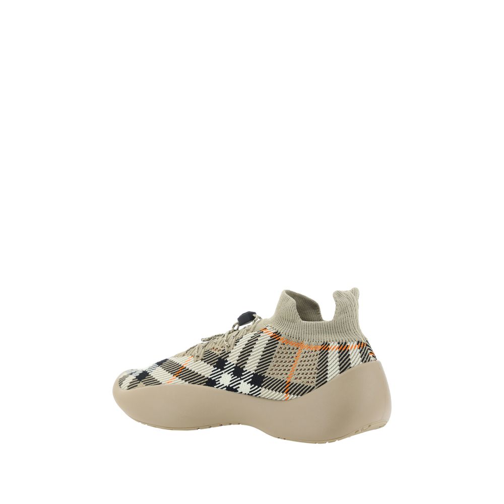 Burberry Brown Rubber Athletic Sneakers