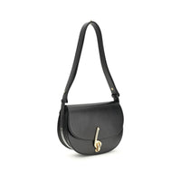 Burberry Black Calf Leather Bos Taurus Shoulder Bag