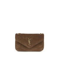 Saint Laurent Brown Leather Shoulder Bag