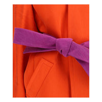 Saint Laurent Orange Silk Coat