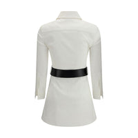 Balenciaga White Cotton Casual Dress