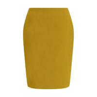 Saint Laurent Yellow Viscose Skirt
