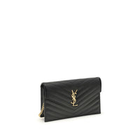 Saint Laurent Black Calf Leather Bos Taurus Wallet