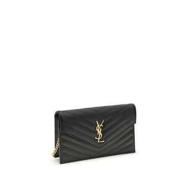 Saint Laurent Black Calf Leather Bos Taurus Wallet