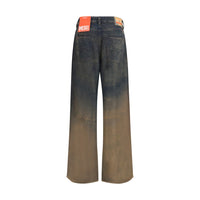 Diesel Blue Lyocell Relaxed Fit Jeans