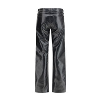 Agolde Black Leather Pants