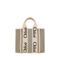 Chloé Brown Canvas Handbag