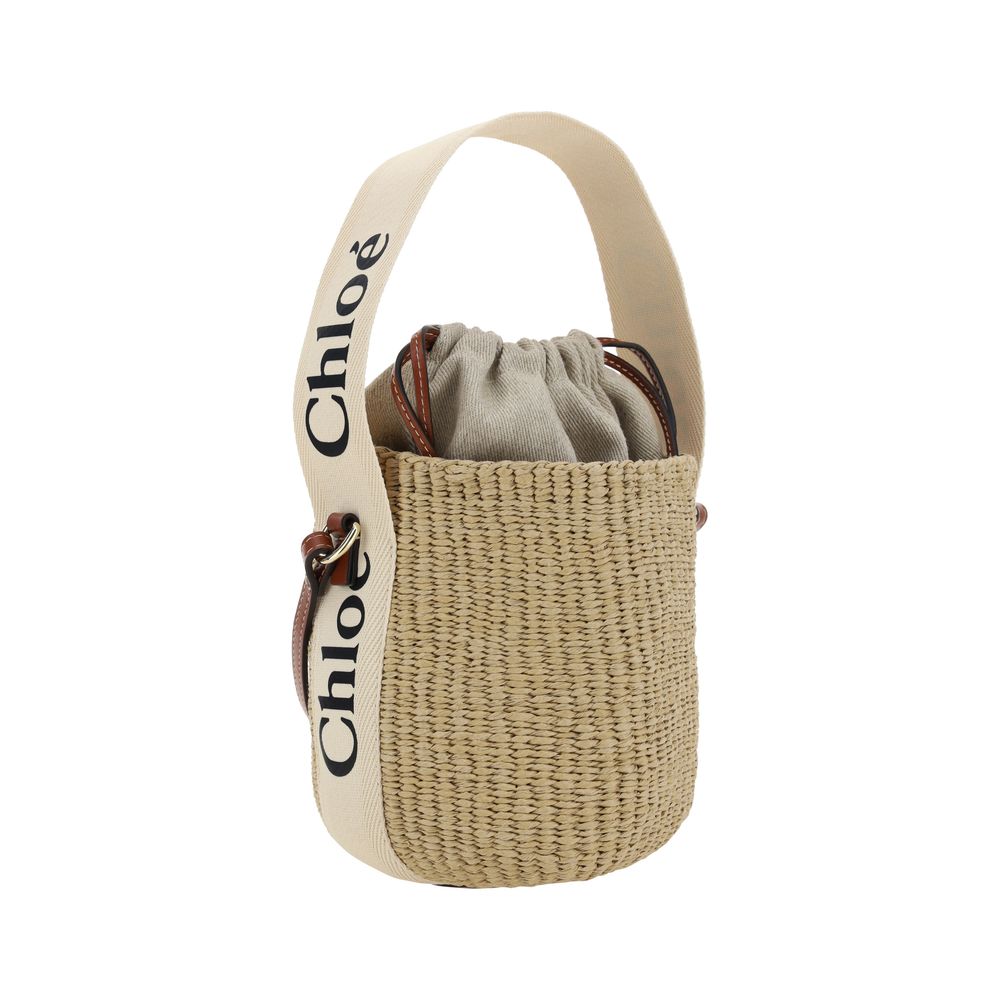 Chloé White Canvas Shoulder Bag