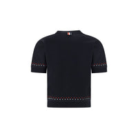 Thom Browne Black Cotton T-Shirt