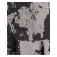 Fendi Black Cotton Mini Skirt