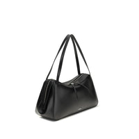 Jil Sander Black Calf Leather Bos Taurus Shoulder Bag