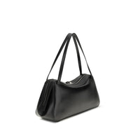 Jil Sander Black Calf Leather Bos Taurus Shoulder Bag