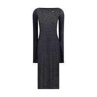 Miu Miu Black Cotton Casual Dress