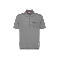 Thom Browne Gray Cotton Polo Shirt