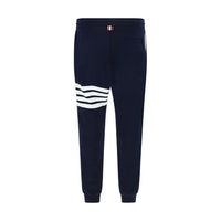 Thom Browne Blue Cotton Joggers (Workout Pants)