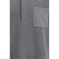 Thom Browne Gray Cotton Polo Shirt