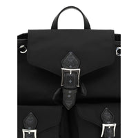 MCM Black Nylon Backpack