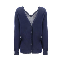 Prada Blue Cashmere Cardigan