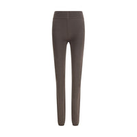 Rick Owens Gray Fleece Wool Leggings