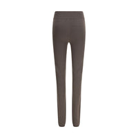 Rick Owens Gray Fleece Wool Leggings