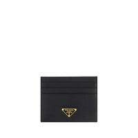 Prada Black Calf Leather Bos Taurus Wallet