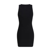 Diesel Black Viscose Casual Dress