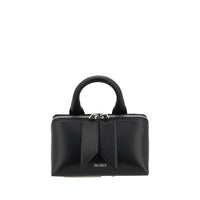 The Attico Black Calf Leather Bos Taurus Shoulder Bag